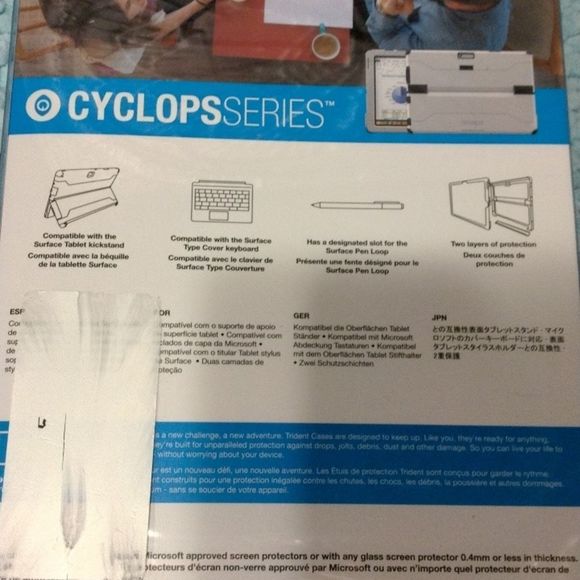 NWT Trident Case Cyclops Series for Surface 3 Microsoft. Black case. - Picture 7 of 7